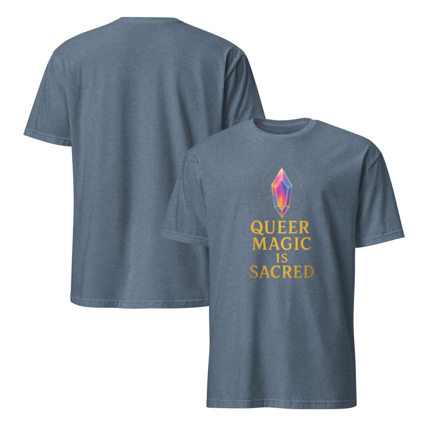 ✨🔮 “Queer Magic is Sacred” Unisex T-Shirt – Cosmic Pride Edition